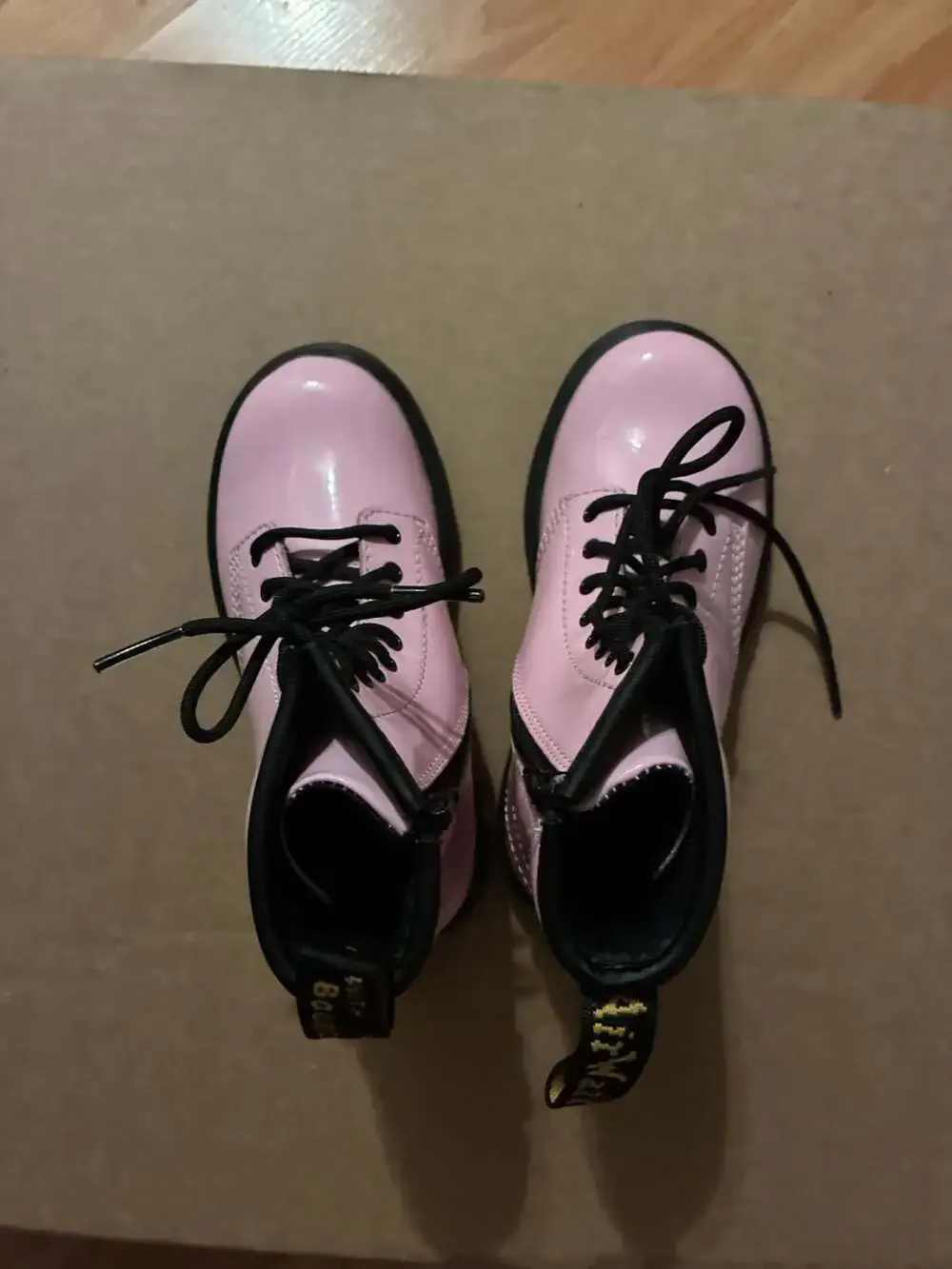 Dr. Martens 1460 Junior Patent Leather Boots in Pink